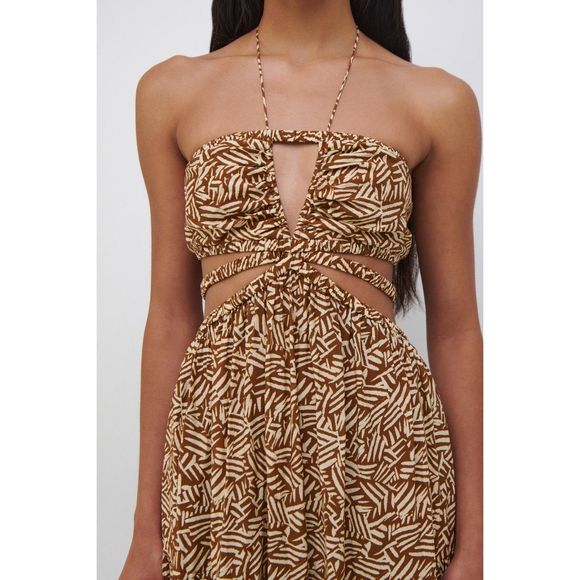 JONATHAN SIMKHAI LAUREL PRINTED COVERUP DRESS Large $445 - Picture 5 of 14